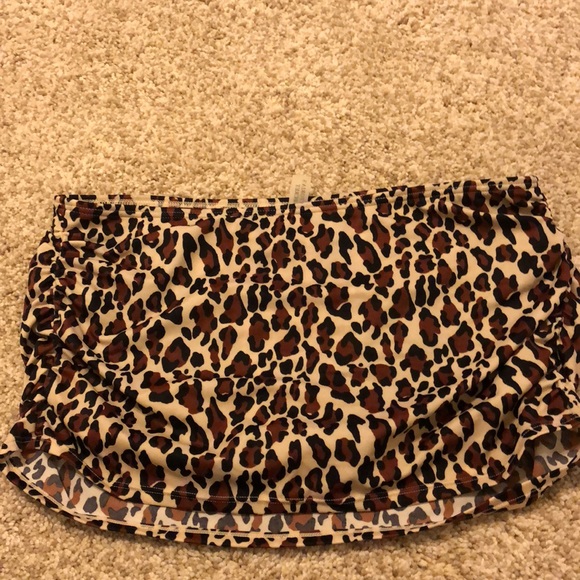 Animal print swim skirt Clearance